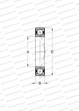 Standard version, for mounting in pairs or sets, non-contact seals on both sides, light preload (SKF)