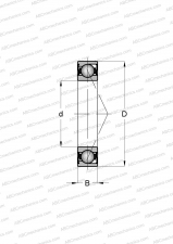 Ceramic ball, mounting by pair or sets, non-contact seal, light preload (SKF)