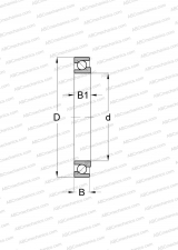Non-separable, e.g. for oil film bearings (FAG)