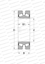 Thrust bearings, e.g. for oil film bearings, design 3 (FAG)