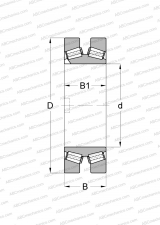 Thrust bearings, e.g. for oil film bearings, design 4 (FAG)