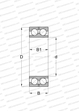 Non-separable, for wire mills, design 1 (FAG)