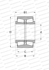 For vertical rolls in universal roll stands, design 2 (FAG)