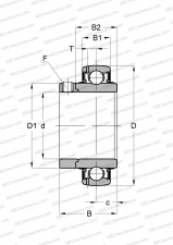 Series UD, seals on both side, inch size