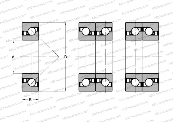 Bearing BSB3062-SU FAG