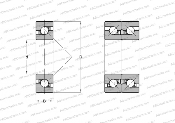 Bearing 80BTR10H TYNDBELP4A NSK