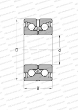Серия BSN, контактные уплотнения с двух сторон (NSK)