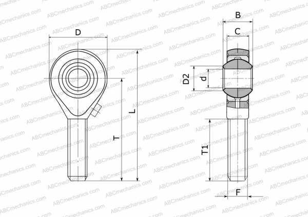 Подшипник GA 20 FLURO