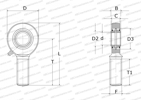 Подшипник GAL 45 DO 2RS INA