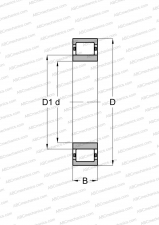 Цельный механически обработанный латунный сепаратор оконного типа (SKF)