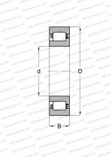 Цельный механически обработанный латунный сепаратор оконного типа (SKF)