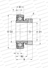 Series YET, zinc-coated inner ring bore and side faces (SKF)