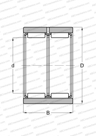 Подшипник RNAFW 81620 IKO