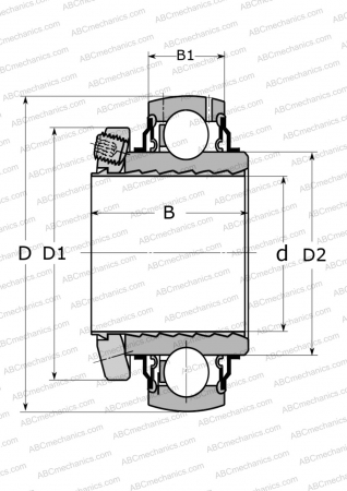 Подшипник YSP 208 SB-2F SKF