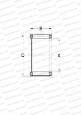 Закрыт с одной стороны, без сепаратора, миниатюрный, тип M, MH (NSK), дюймовые