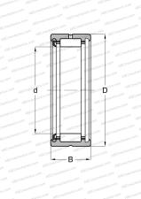 Одно уплотнение, тяжелая серия, тип HJ..RS (KOYO-TORRINGTON)