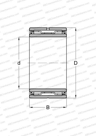 Подшипник HJ-122012 + IR-081212 NSK