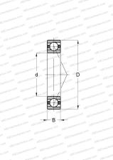 For universal use, moulded cage of polyether ether ketone (PEEK GF16), balls centered