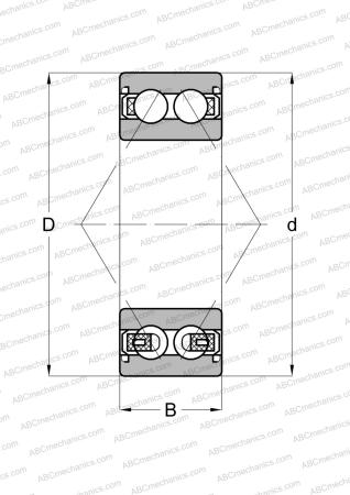 Bearing E2.3304 A-2Z SKF