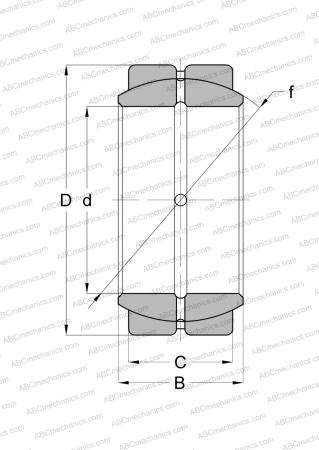 Подшипник GEZH 208 ES SKF