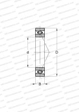 High speed, ceramic ball, mounting by pair or sets, medium preload