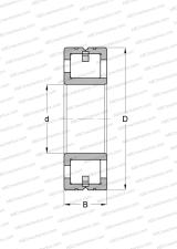С однобортовым внутренним кольцом, с латунным дисковым сепаратором, тип LSL (INA)