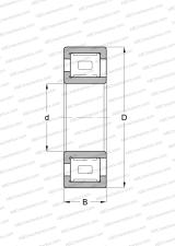 С однобортовым внутренним кольцом, с пластиковым роликовым сепаратором, тип ZSL (INA)