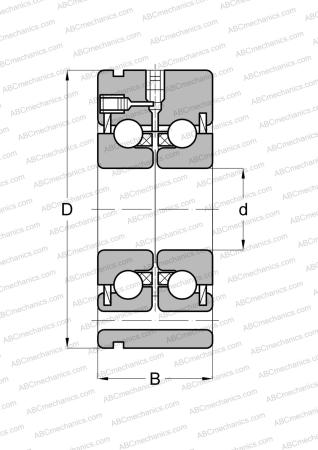 Bearing ZKLF 1762 2Z PE ABC