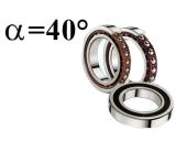 Угол контакта 40 градусов