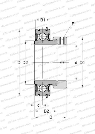 Подшипник RAE25-NPP-NR INA