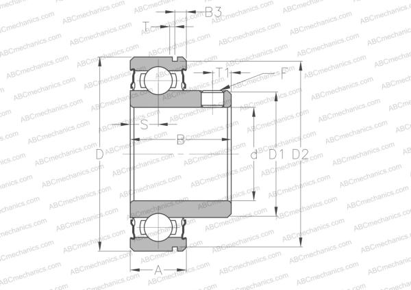 Чертеж подшипника CUS204-12 SNR: размеры, диаметры, ширина