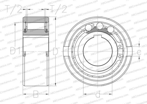 Подшипник CNFS8 CROSS+MORSE