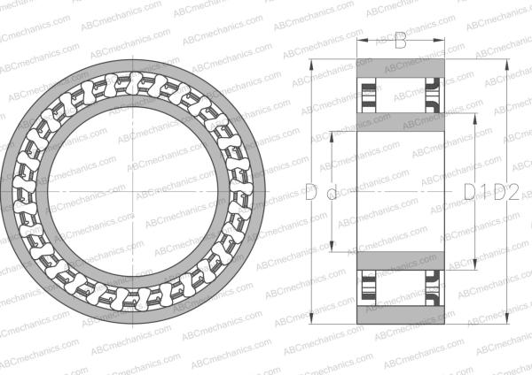 Подшипник DC2222G-N ABC