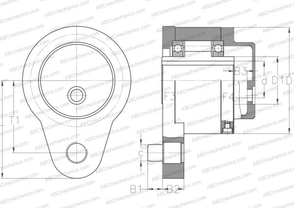 Подшипник GFR 12 F3F4 ABC