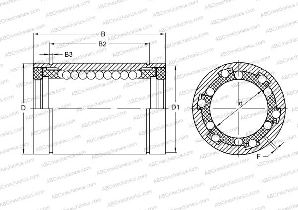 Linear motion systems LM 162837 N F UU AJ IKO