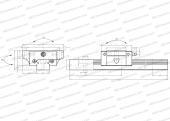 Низкая, короткая длина каретки, монтажный отвод, компактная