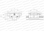Низкая, короткая длина каретки, монтажный отвод, компактная, отдельный блок