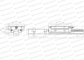 Низкая, удлиненная каретка, монтажный отвод, низкий уровень шума, плавный тип работы