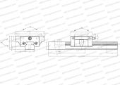 Низкая, короткая длина каретки, отверстие под монтажный болт, компактная, низкий уровень шума, плавный тип работы