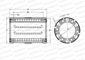 Type LBCR, sealed on both sides (SKF)