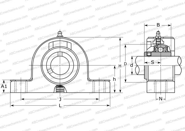 Подшипниковый узел UCRP 201 ASAHI