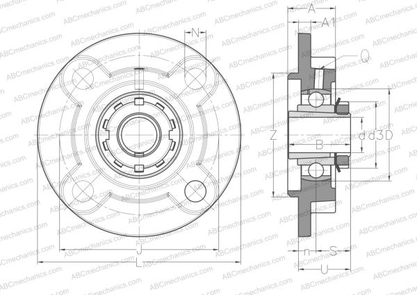 Bearing units UKFC205 SLB