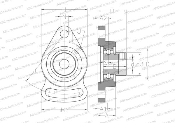 Подшипниковый узел ESFA204 SNR