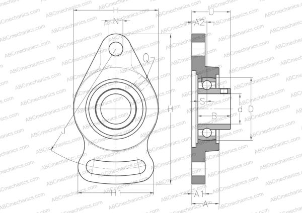 Подшипниковый узел USFAE204 ABC