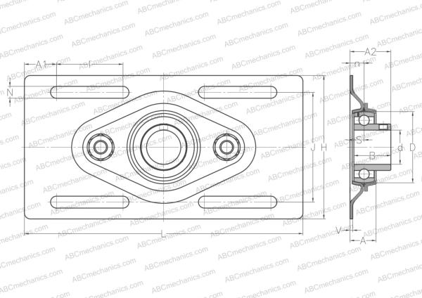 Подшипниковый узел USPFE206 SNR