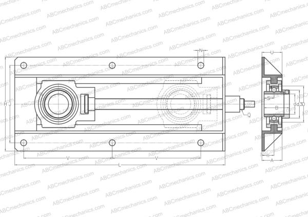 Bearing units EXT205+WB SNR