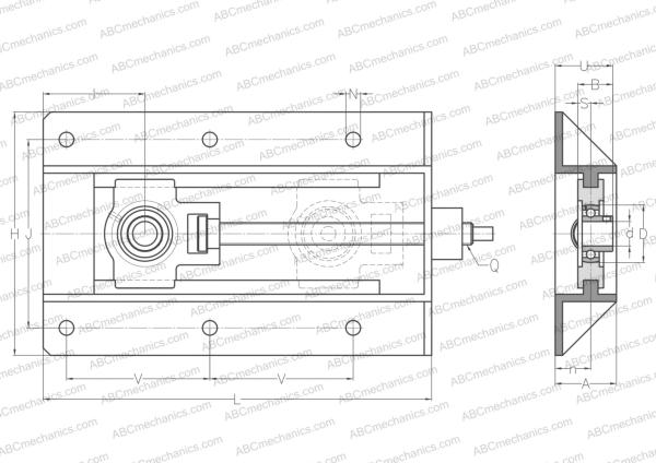 Подшипниковый узел UST203+WB SNR