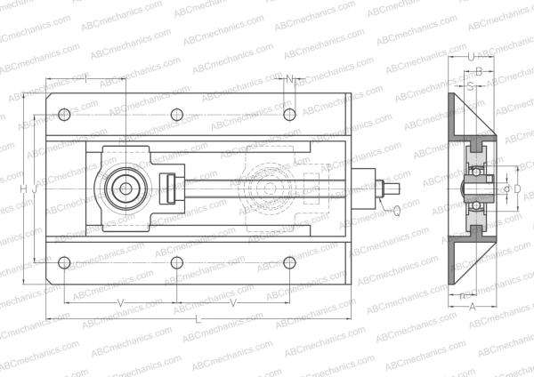 Подшипниковый узел UCT204+WB SNR