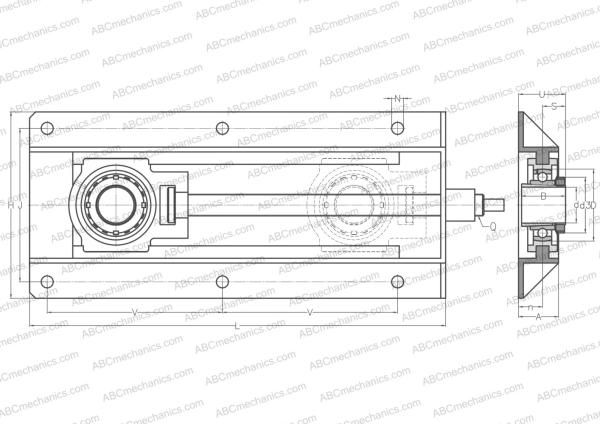 Подшипниковый узел UKT208H+WB SNR